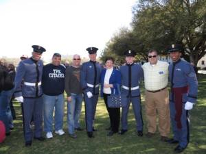 During the parade Friday we visited with a few Bravo cadets and alumni.