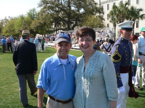Dorie with Georgia parent, Bubba Cathy